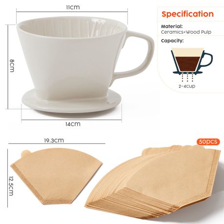 Ceramic Pour-Over Coffee Dripper
