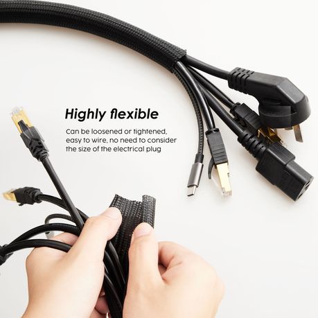 Chenshia Cord Protector Wire Loom Tubing Cable Sleeve Split Sleeving