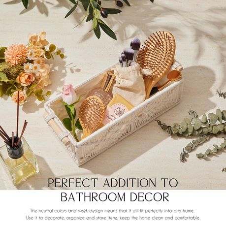 Boho Cotton Rope Storage Basket Woven Macrame Organizer Bin Twin Pack