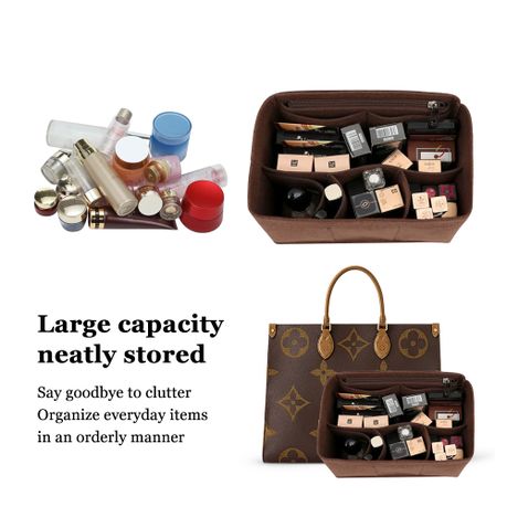 Brown Handbag Organizer Inner