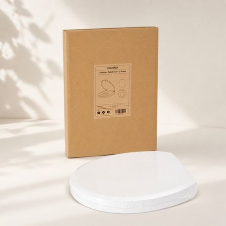 2-in-1 Toilet Seat with Built-In Toddler Seat - O Shape