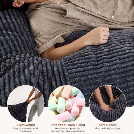 3-in-1 Memory Foam Bean Bag Chair