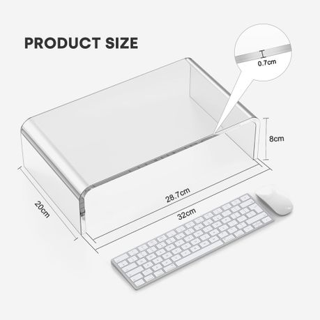 Clear Acrylic Monitor Screen Stand
