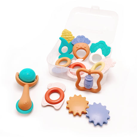 10-Piece Baby Rattle and Teether Set