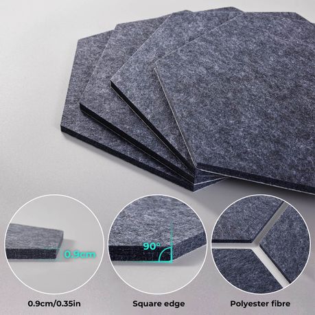 Chenshia 12 Piece Soundproof Acoustic Panels - Self-Adhesive Panels