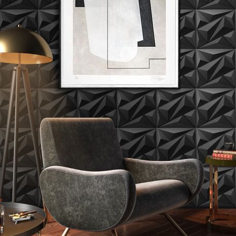 3D Diamond Textured PVC Wall Panels 16-Pack
