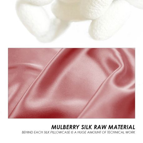 Rose Pink Mulberry Pure Silk Pillowcase Set