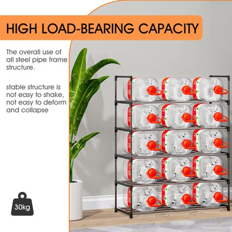 Chenshia 5-Tier Shoe Rack,Double Row Durable Stainless Steel shoe Organiser