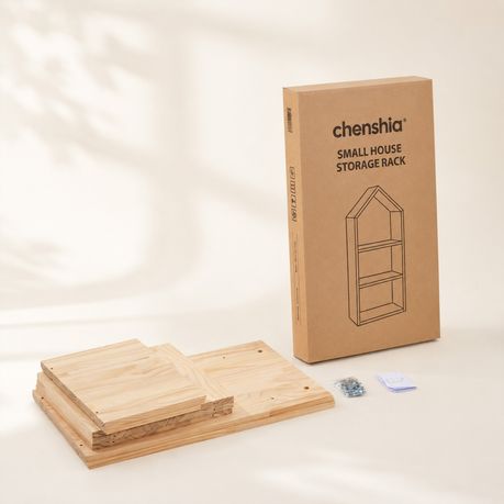 House-Shaped Kids Bookshelf & Toy Organiser