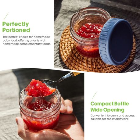 80ml Baby Food Bottles - 12-Pack