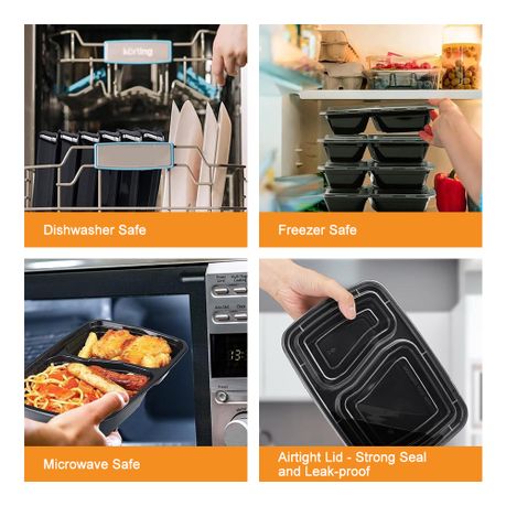 Meal Prep Containers 1000ml - 10 Pack