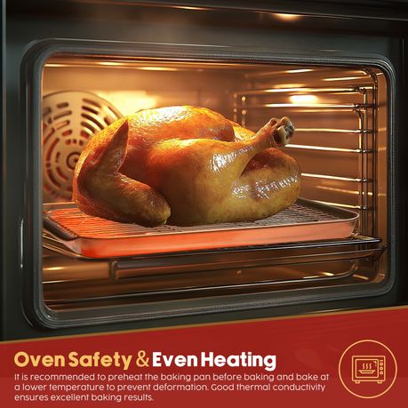 9Pc Stainless Steel Baking Mat Roasting Pan Baking Pan Rack Set