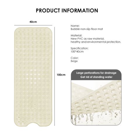Non-Slip Polka Dot Shower Floor Bath Mat