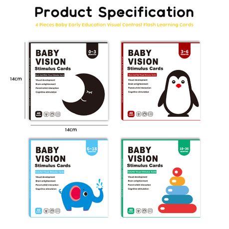 High-Contrast Baby Flashcards - Ages 0–36 Months