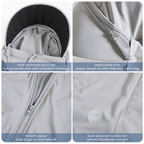 Mesh Hooded Sun Protection Jacket - 3XL