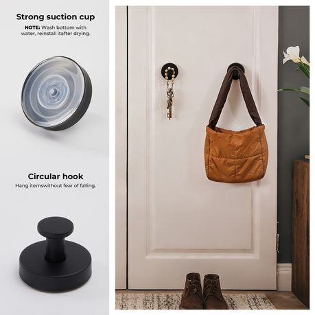 4-Pack Vacuum Suction Cup Towel Hooks