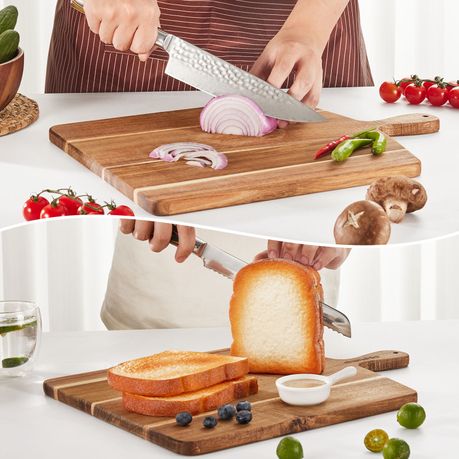 Chenshia 43cm Acacia Wood Chopping Board Charcuterie Prep Serving Board