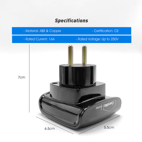 Multi Plug to South African Power Converter - European USA UK