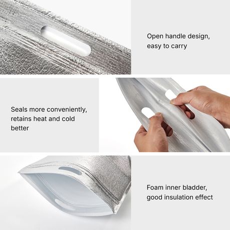 Insulated Aluminium Foil Storage Bags - 30 Pack