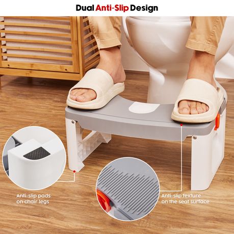 Foldable Toilet Stool Squat Potty Training Bathroom Footrest Aid