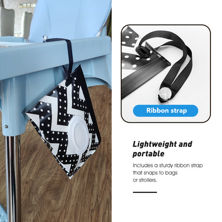 Travel Wet Wipe Pouch Dispenser Set - Blue