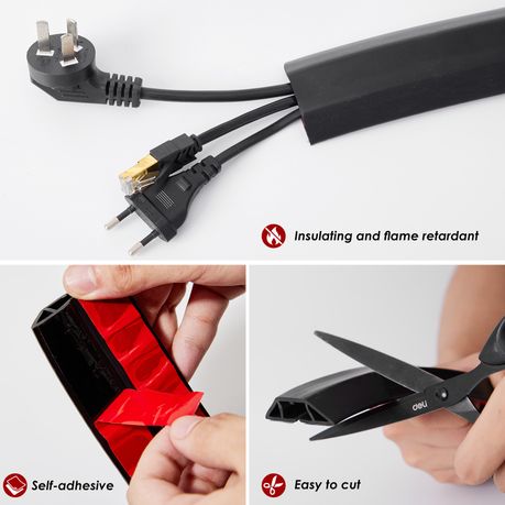 Floor Cable Cover Protector Soft PVC Cord Management Wire Runner