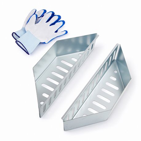 Heavy-Duty Charcoal Baskets with BBQ Gloves | 2-Pack | Braai and Kettle Grill Accessory