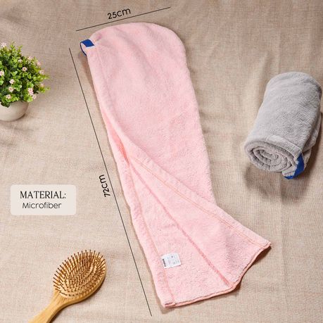 Microfiber Hair Towel Wrap Anti Frizz Absorbent Turban