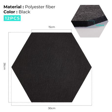 Chenshia 12 Piece Soundproof Acoustic Panels - Self-Adhesive Panels
