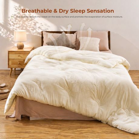 Queen Soybean Fiber Duvet 100% Washed Cotton Heavy Winter Blanket