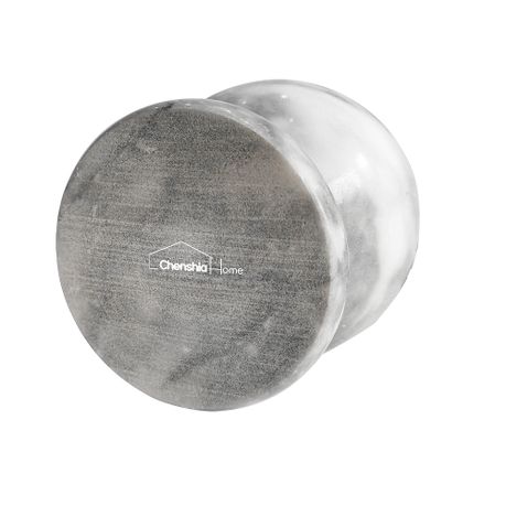 Natural Marble Mortar & Pestle - Grey