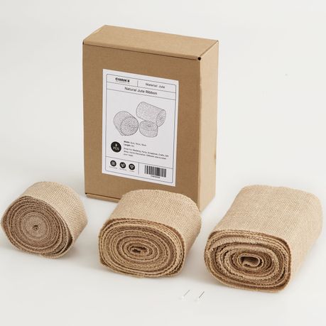 Jute Ribbon Rolls Set - 3Pcs