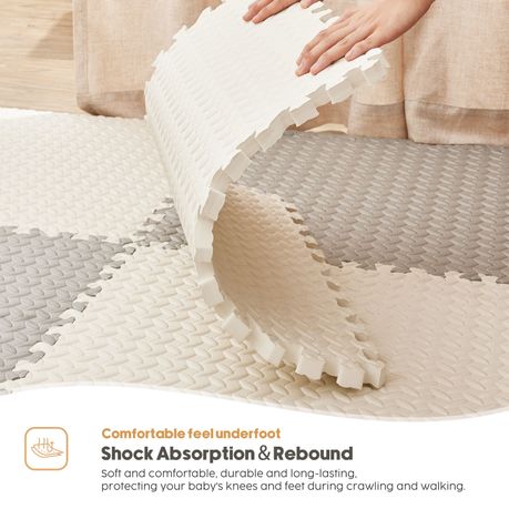 Foam Floor Tiles for Kids Extra Thick 2cm Interlocking Play Mat