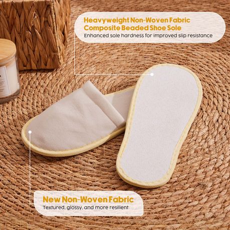 Beige Slipper Set - 10 Pack