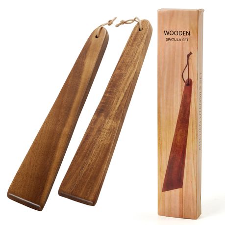 Teak Wooden Spatula Set - 2 Piece