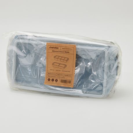 Leakproof Meal Prep Silicone Food Freezer Molds - 2-Pack
