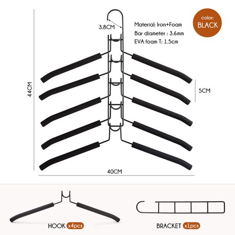 5-in-1 Metal Wardrobe Organizer