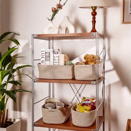 Chenshia 5-Piece Cotton Woven Storage Organiser Bins