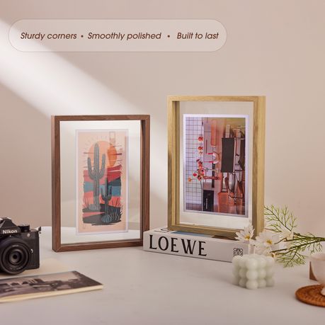 A4 Double-Sided Floating Picture Frames (2-Piece)