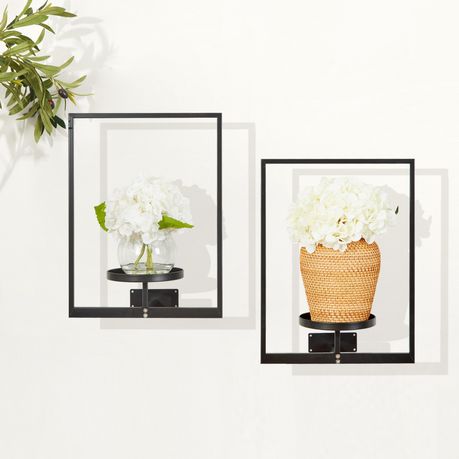 Metal Wall Indoor Plant Stand & Frame - 2 Pack