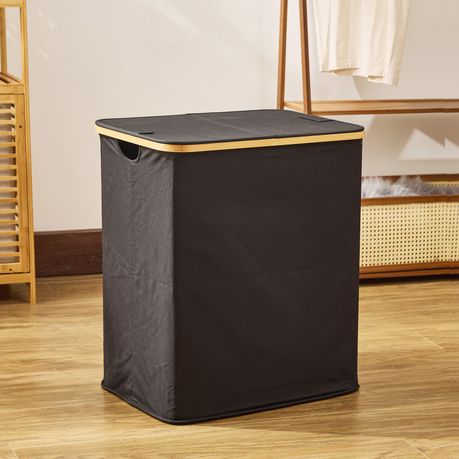 140L Double Laundry Hamper with Lid