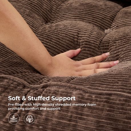 Brown 3-in-1 Folding Sofa Bed