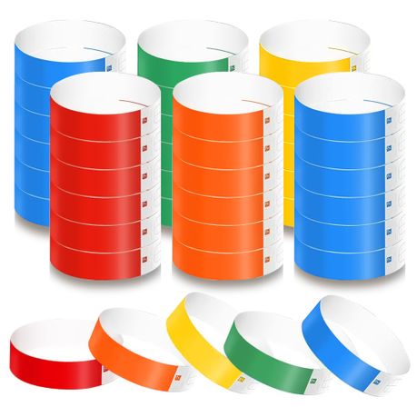 500Pc Events Paper Wristbands Waterproof Disposable Party Bands