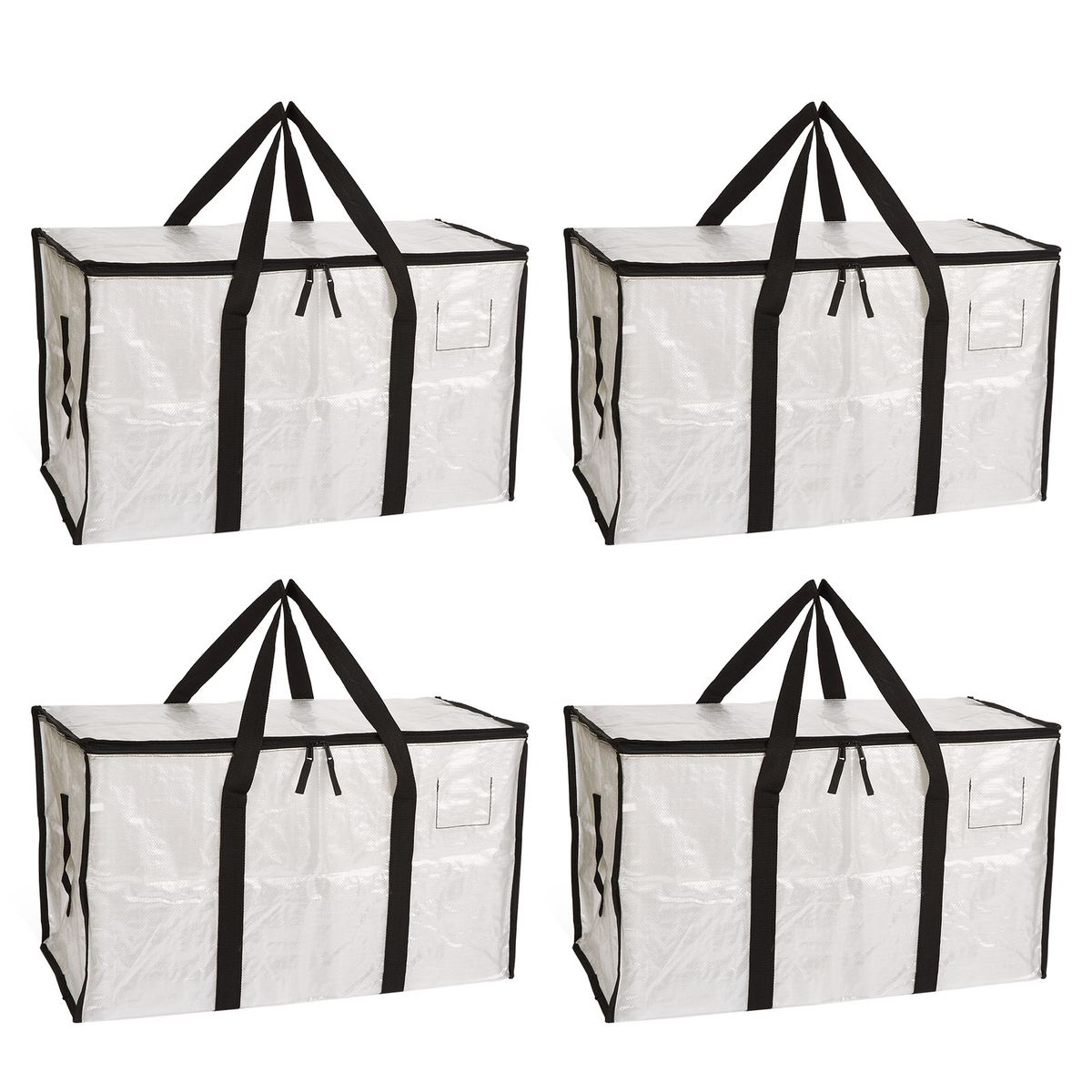 Heavy Duty Moving Bags Waterproof Clothes Storage Bag - 4 Pack