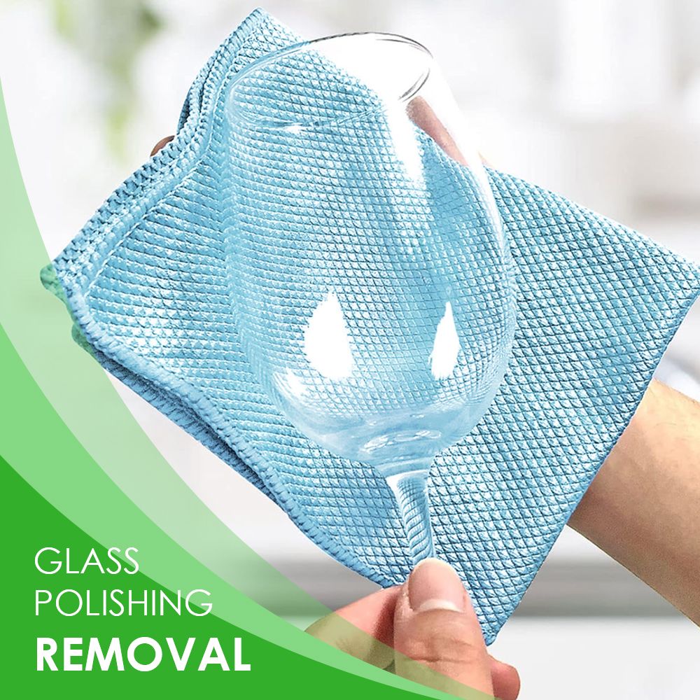 6-Pack Microfibre Glass Polishing Towels