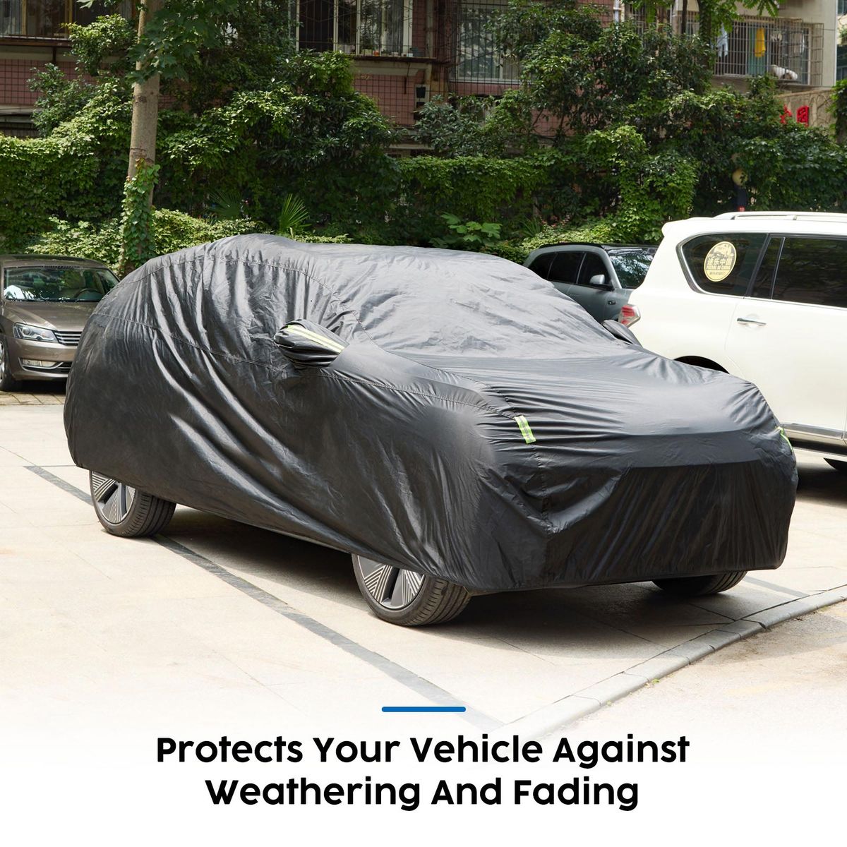 Waterproof Heavy-Duty Car Cover All-Weather Oxford Sun UV Protection