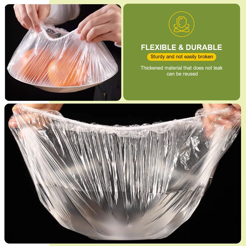 100pcs Reusable Food Storage Bowl Covers Set