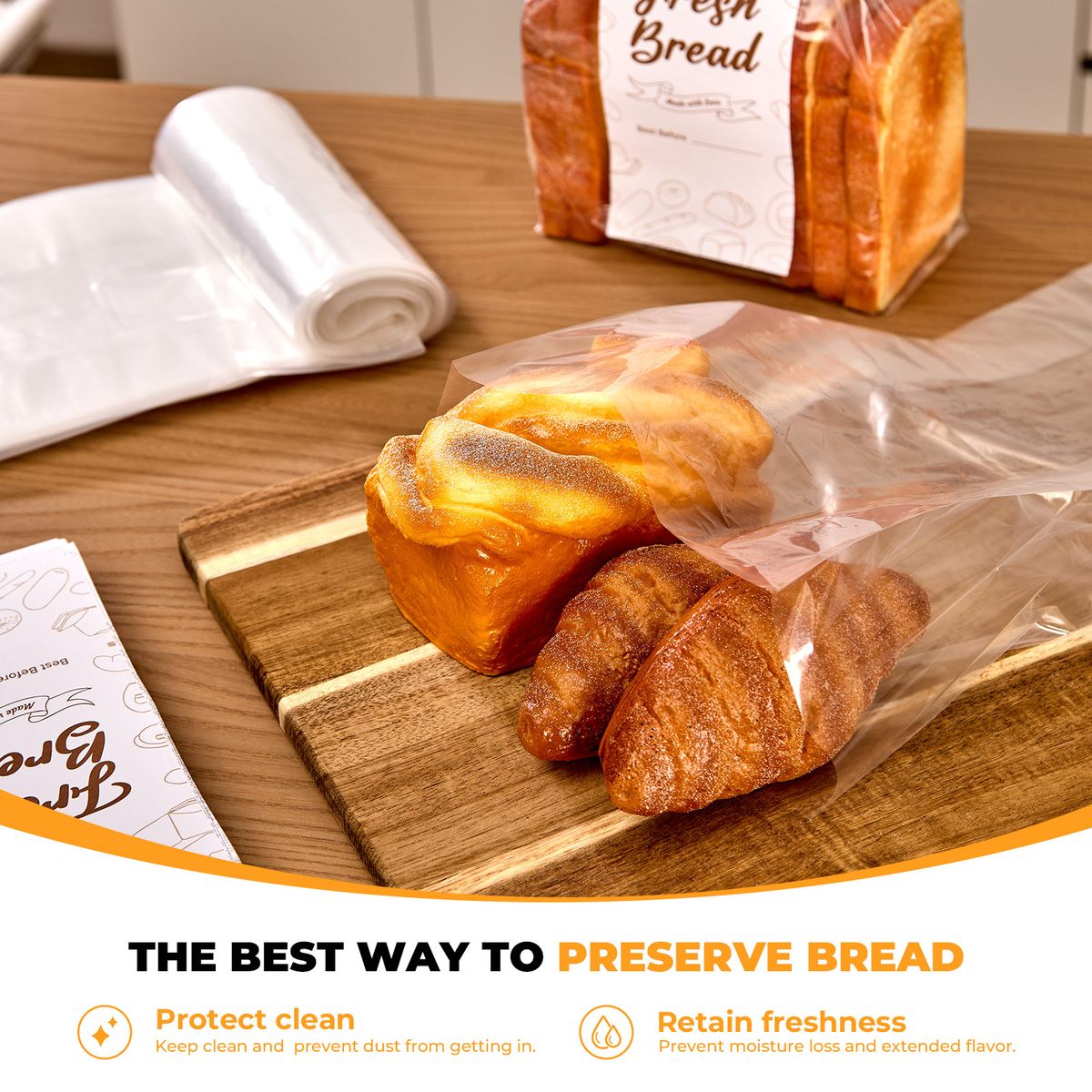 100pcs toast bread bag