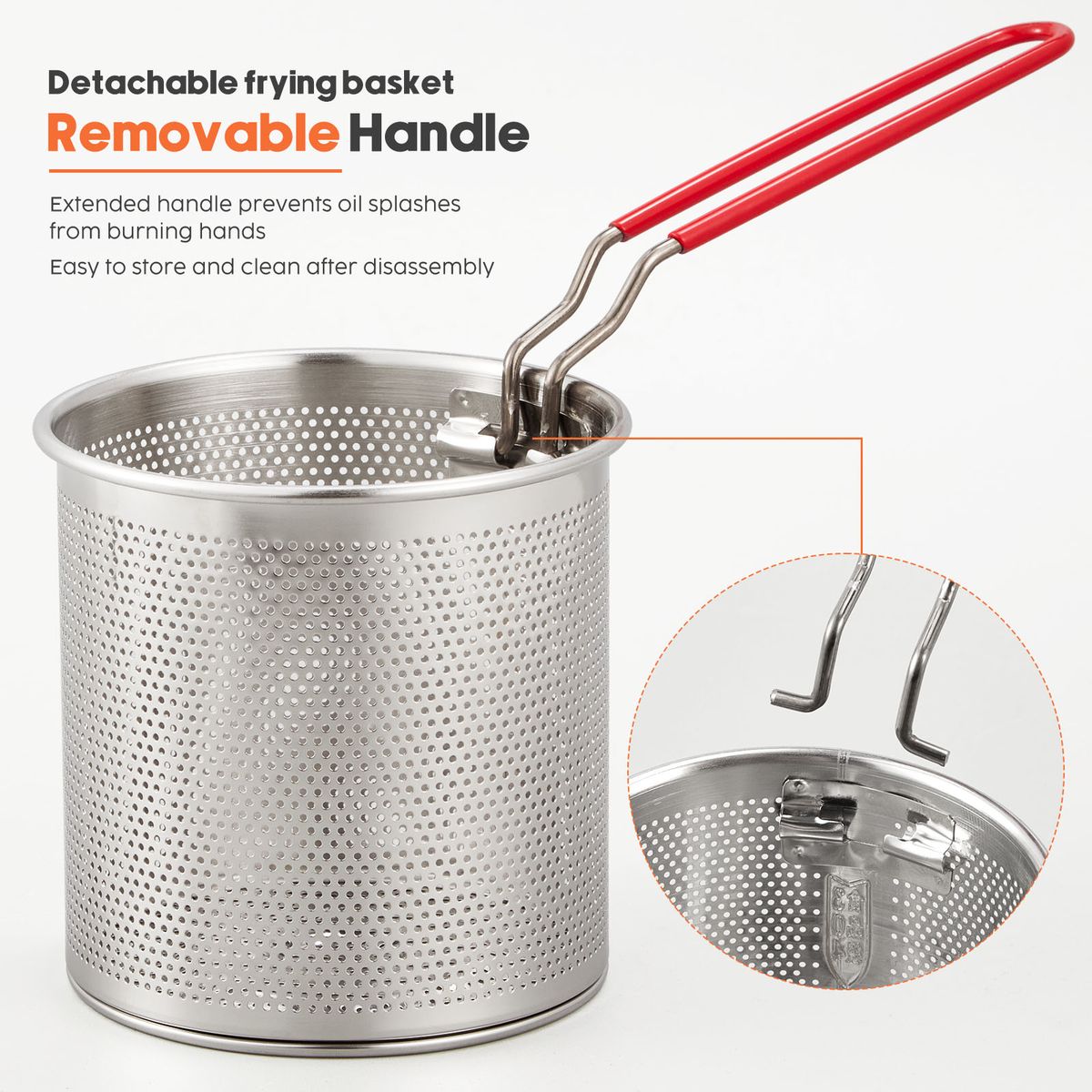 2L Stainless Steel Deep Fryer Pot