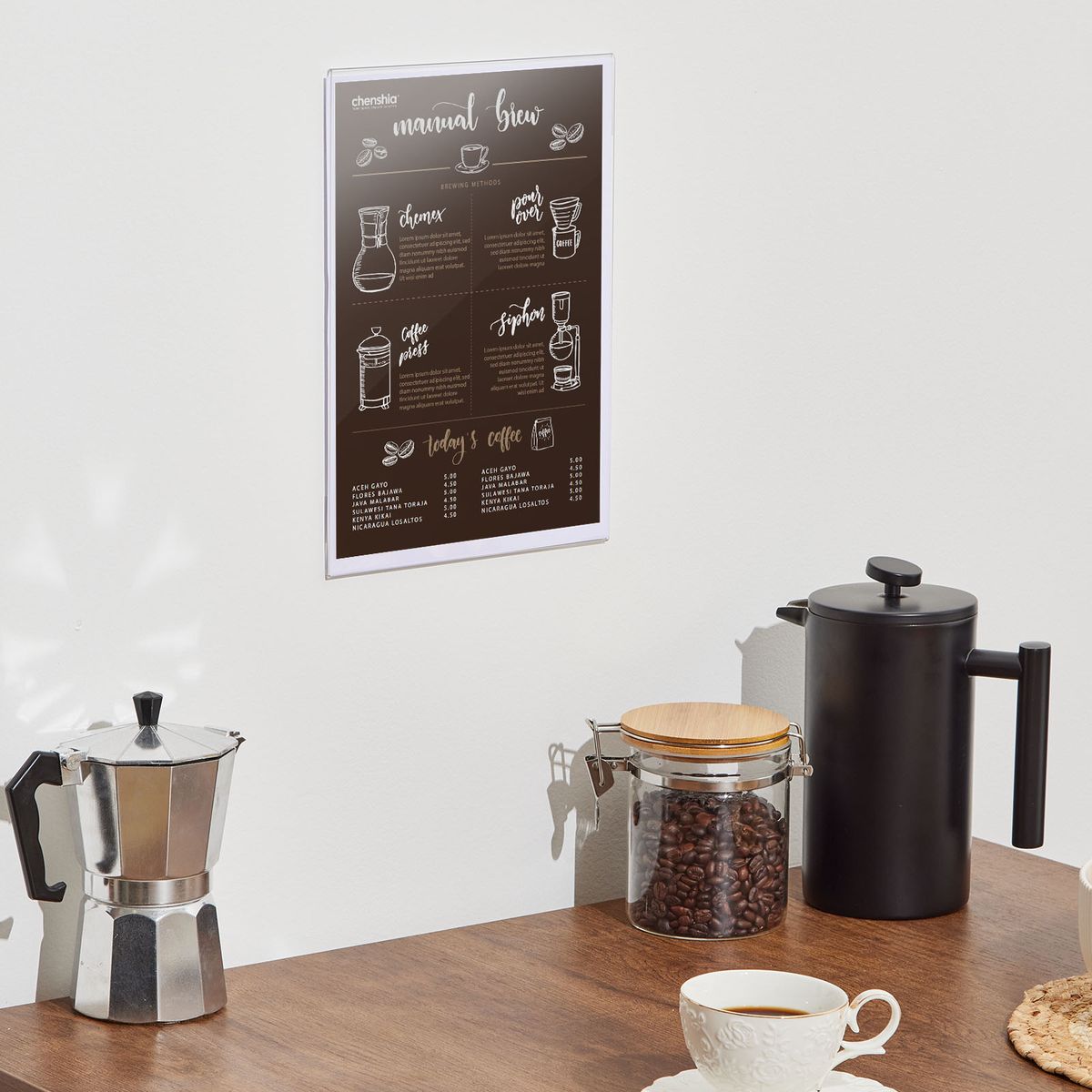 A4 Clear Acrylic Sign Holders (6 Piece)